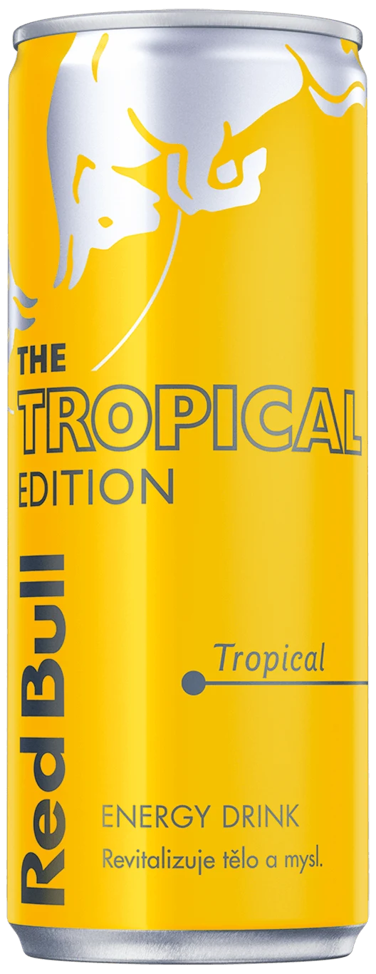 A can of Red Bull Yellow Edition