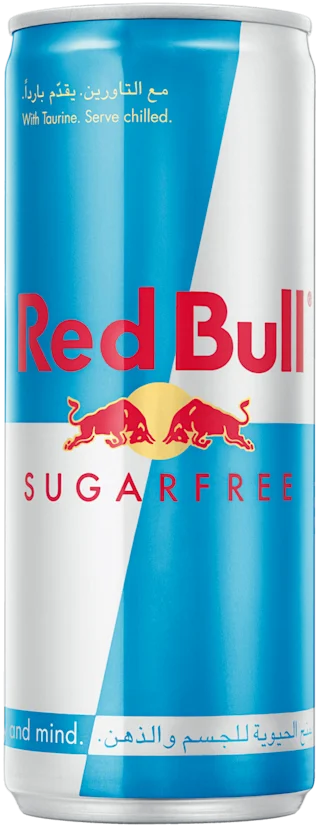 Packshot of Red Bull Sugarfree Energy Drink