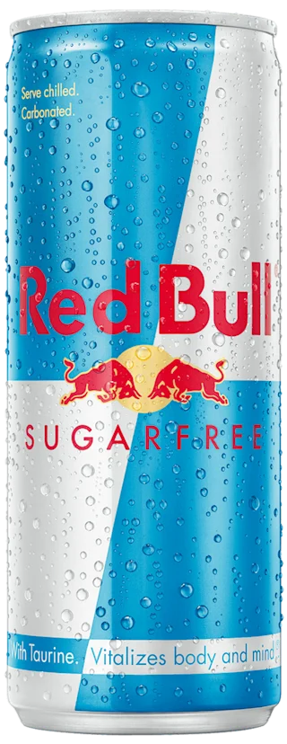 Packshot of Red Bull Sugarfree Energy Drink