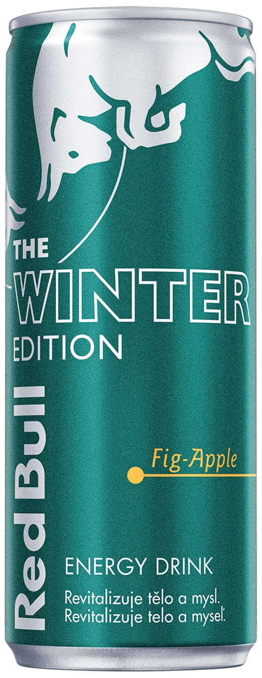 A can of Red Bull Winter Edition