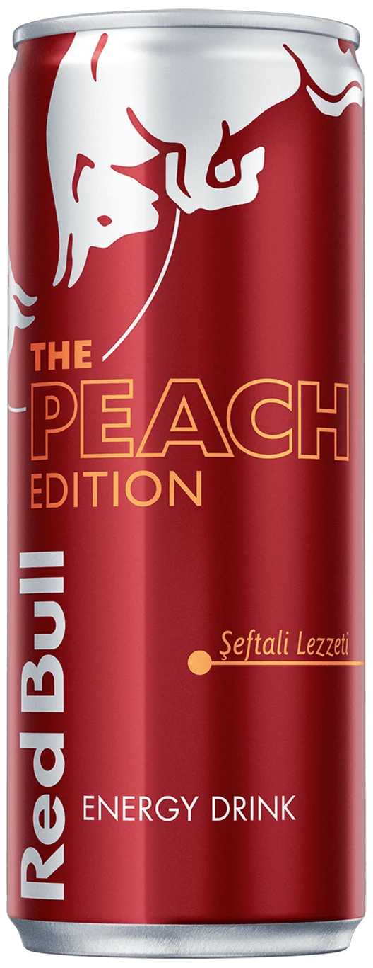 Packshot of Red Bull Peach Edition