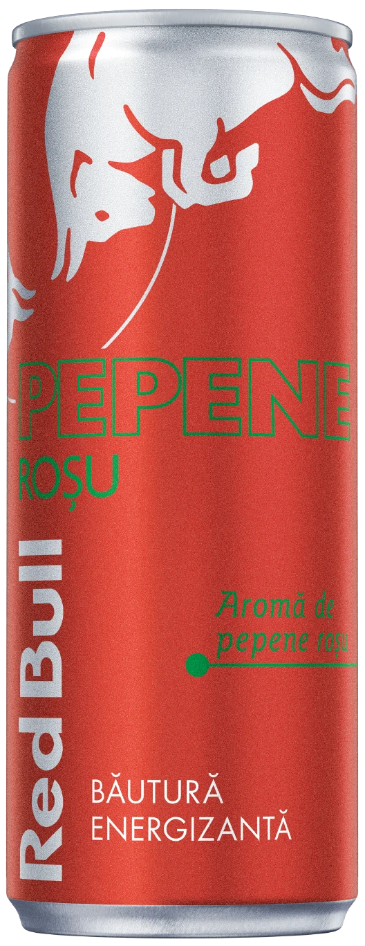 A can of Red Bull Red Edition