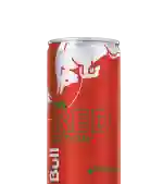 A half can of Red Bull Red Edition