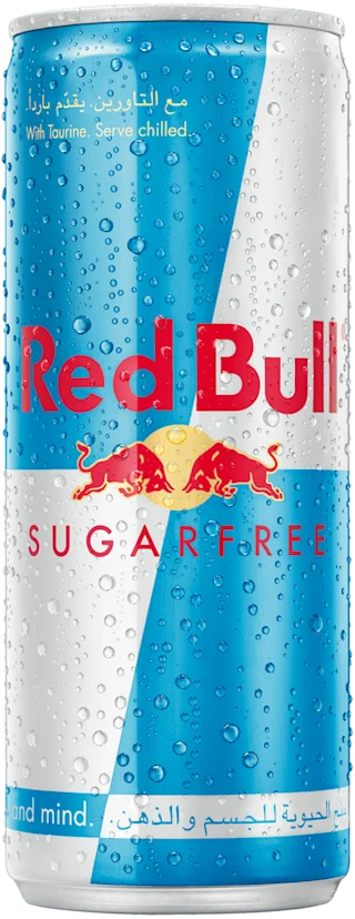 Packshot of Red Bull Sugarfree Energy Drink