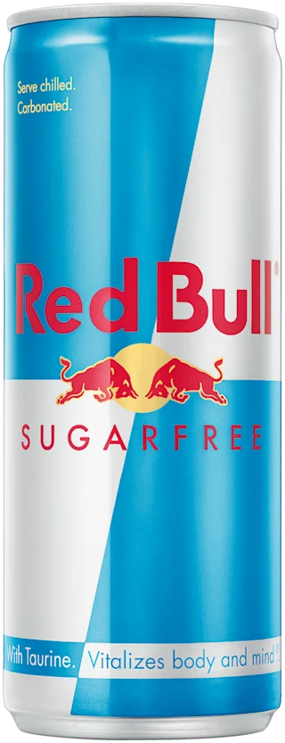 Packshot of Red Bull Sugarfree Energy Drink