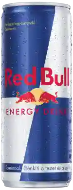 A chilled can of Bull Red Energy Drink