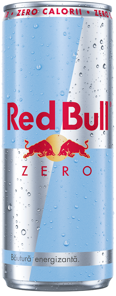 A chilled can of Red Bull Zero