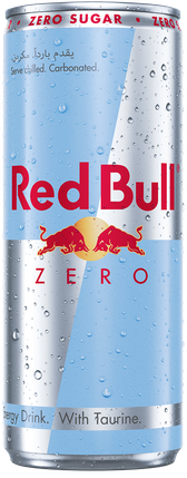 A full chilled can of Red Bull Zero