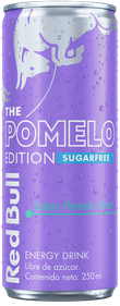 A full chilled can of Red Bull Pomelo Edition Sugarfree