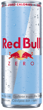 A full chilled can of Red Bull Zero