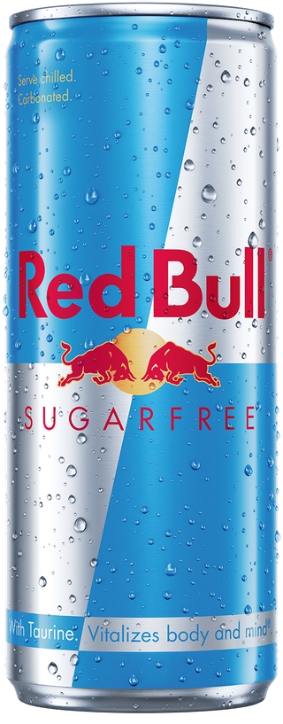 A full can of Red Bull Sugarfree