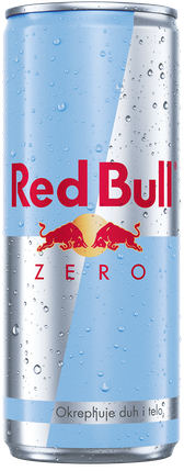 A full chilled can of Red Bull Zero