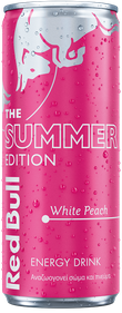 A full chilled can of Red Bull Summer Edition