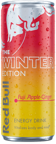 A full chilled can of Red Bull Winter Edition