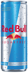 Full Chilled Can of Red Bull Sugarfree