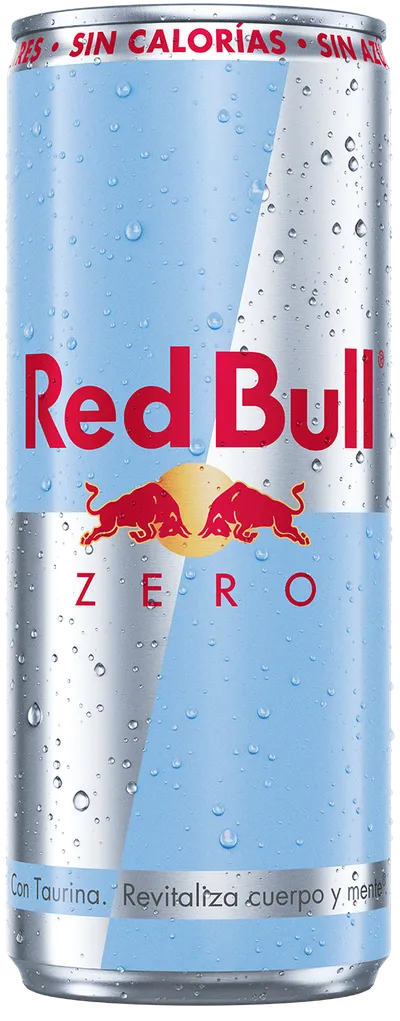 A full chilled can of Red Bull Zero