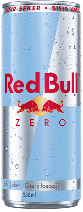 A full chilled can of Red Bull Zero
