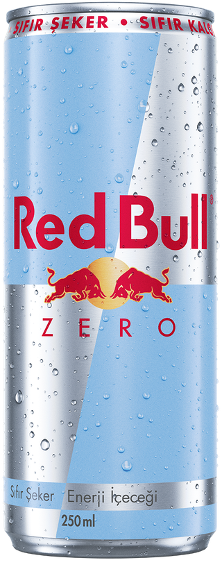 A full chilled can of Red Bull Zero