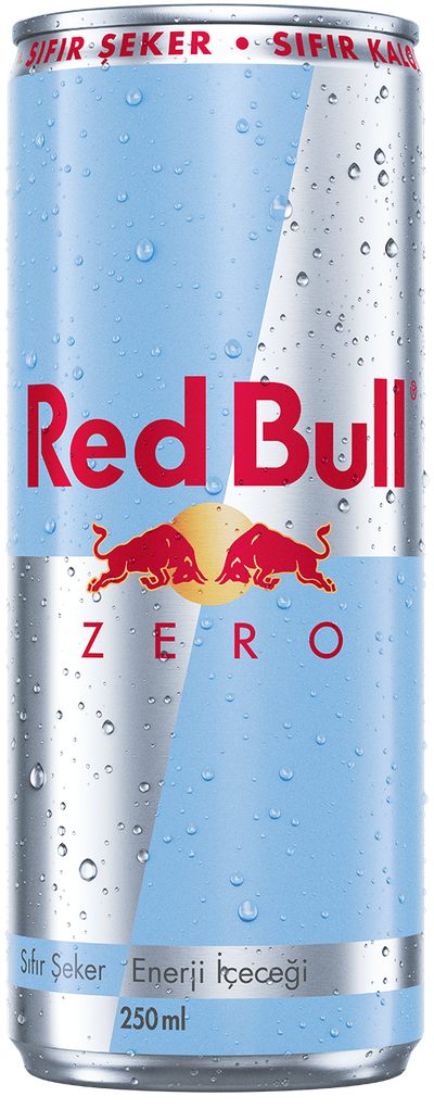 A full chilled can of Red Bull Zero