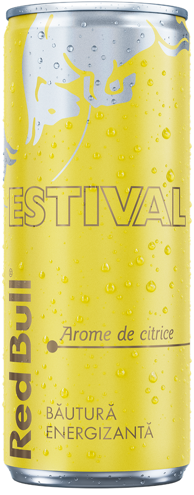 A chilled can of Red Bull Summer Edition