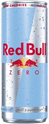 A chilled can of Red Bull Zero