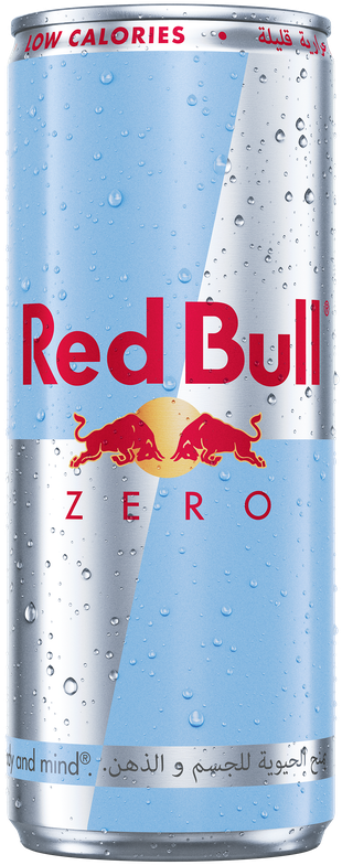 A chilled can of Red Bull Zero