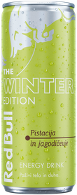 A chilled can of Red Bull Winter Edition