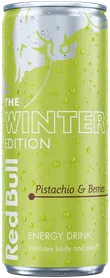 A full chilled can of Red Bull Winter Edition