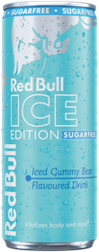 A full chilled can of Red Bull Ice Edition Sugarfree