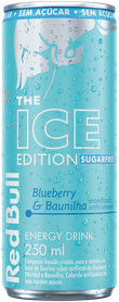A full chilled can of Red Bull Ice Edition Sugarfree