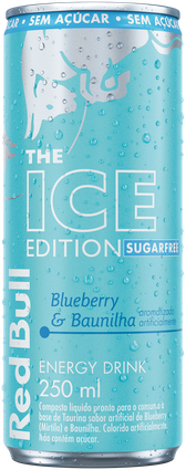 A full chilled can of Red Bull Ice Edition Sugarfree