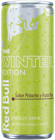 A chilled can of Red Bull Winter Edition