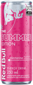 A full chilled can of Red Bull Summer Edition