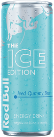 A chilled can of Red Bull Ice Edition