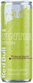A chilled can of Red Bull Winter Edition