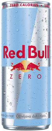 A chilled can of Red Bull Zero