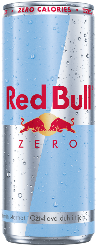 A chilled can of Red Bull Zero