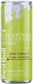 A chilled can of Red Bull Winter Edition