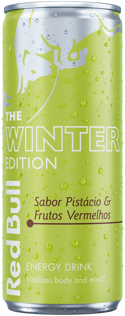 A chilled can of Red Bull Winter Edition