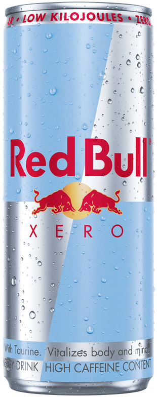 A full chilled can of Red Bull Zero