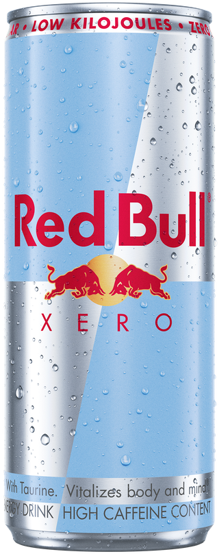 A full chilled can of Red Bull Zero