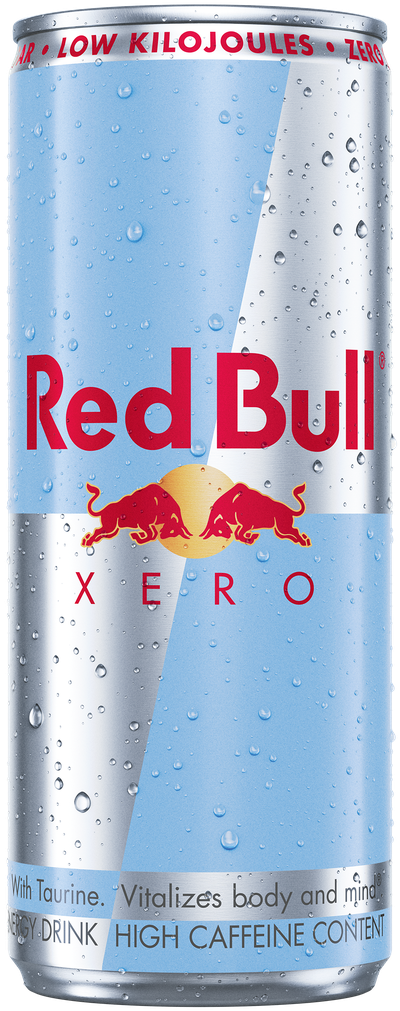 A full chilled can of Red Bull Zero